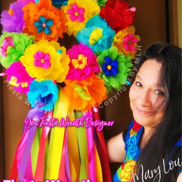 Summer Front Door Wreath Make Your Friend Smile, Birthday, Celebration - Picture 2 of 5